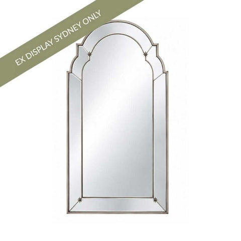 Constance 100x210cm Arch Floor Mirror - Antique Gold - OUTLET NSW - Constance 100x210cm Arch Floor Mirror - Antique Gold - OUTLET NSW - Eleganté