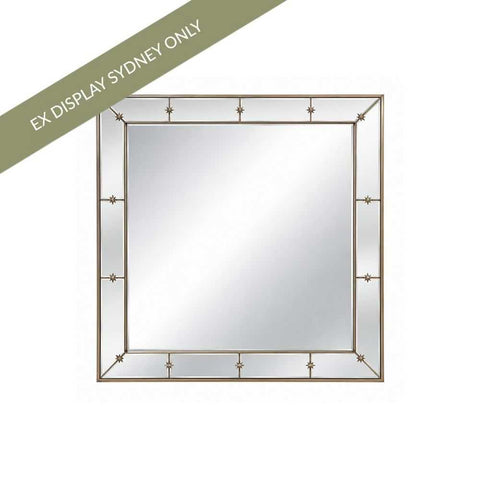 Constance 100x100cm Square Wall Mirror - Antique Silver - OUTLET NSW - Constance 100x100cm Square Wall Mirror - Antique Silver - OUTLET NSW - Eleganté