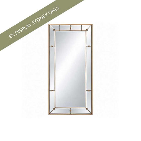 Constance 68x172.5cm Rectangle Wall Mirror - Antique Gold - OUTLET NSW - Constance 68x172.5cm Rectangle Wall Mirror - Antique Gold - OUTLET NSW - Eleganté
