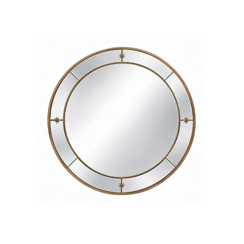Constance 100x100cm Round Wall Mirror - Antique Gold - OUTLET NSW - Constance 100x100cm Round Wall Mirror - Antique Gold - OUTLET NSW - Eleganté