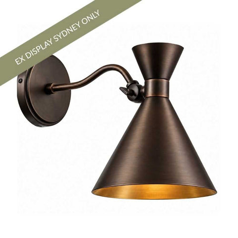 Hopkins Wall Sconce - Black - OUTLET NSW - Hopkins Wall Sconce - Black - OUTLET NSW - Eleganté