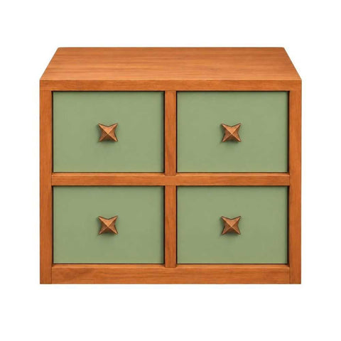 Chester 55x51cm Oak Bedside Table &ndash; Walnut - OUTLET NSW - Chester 55x51cm Oak Bedside Table &ndash; Walnut - OUTLET NSW - Eleganté