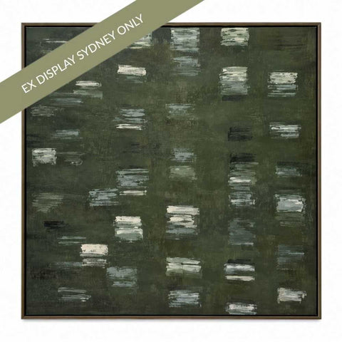 Moss Signals 120x120CM Canvas Painting - OUTLET NSW - Moss Signals 120x120CM Canvas Painting - OUTLET NSW - Eleganté