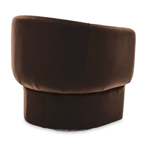 Avenue Arm Chair - Chocolate Velvet - Occasional Chairs - Eleganté