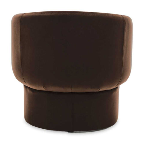 Avenue Arm Chair - Chocolate Velvet - Occasional Chairs - Eleganté
