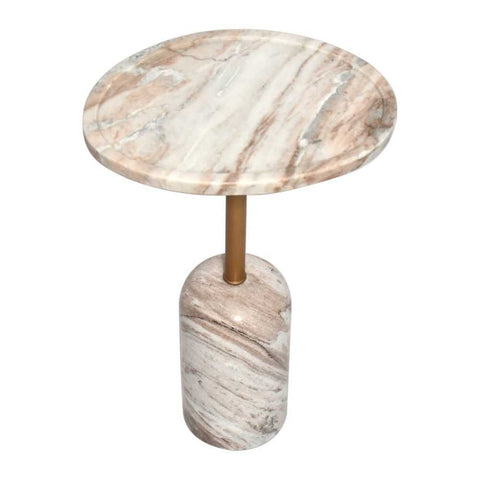 Solada Marble Cocktail Table - Small Natural - Side Tables - Eleganté