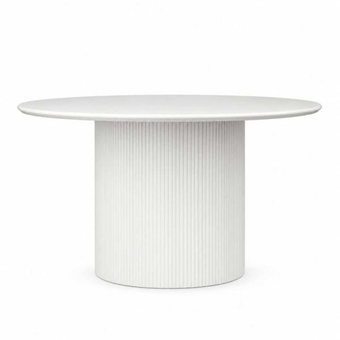 Marlo Round 110cm Dia Entry Table - White - OUTLET NSW - Marlo Round 110cm Dia Entry Table - White - OUTLET NSW - Eleganté