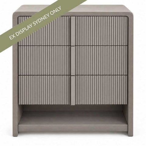 Daniel 50x60cm 3 Drawer Bedside Table - OUTLET NSW - Daniel 50x60cm 3 Drawer Bedside Table - OUTLET NSW - Eleganté