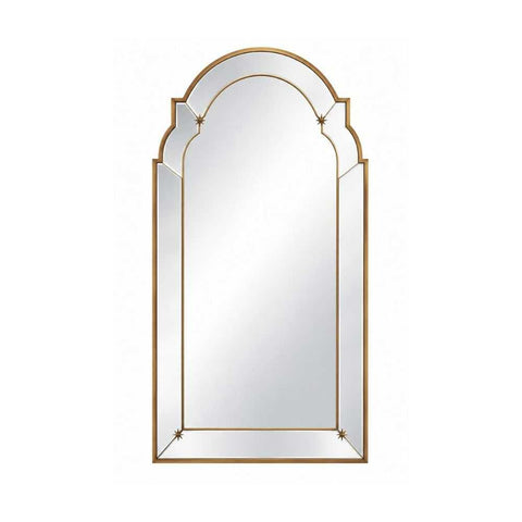 Constance 68x101.5cm Arch Wall Mirror - Antique Gold - OUTLET NSW