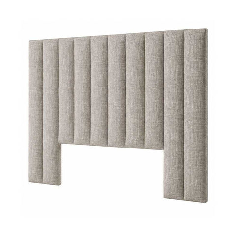 Ellyn 165x178cm Queen Bedhead - Taupe - OUTLET NSW