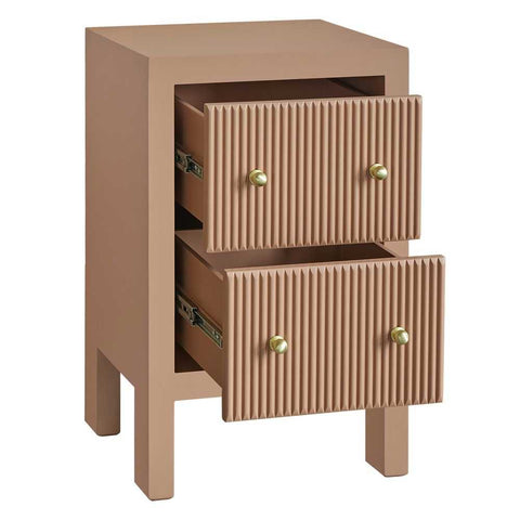 Ariana Bedside Table - Petite Mocha Mousse - OUTLET NSW