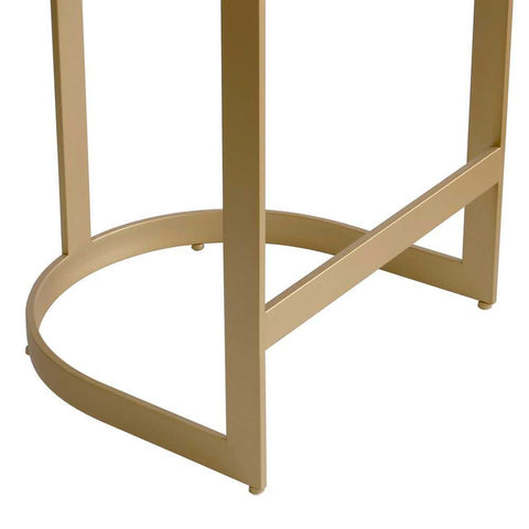 Remy Gold Kitchen Stool - Natural Linen