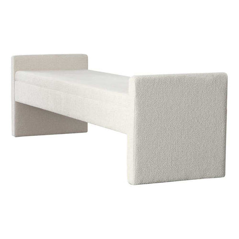 Brigitte Bench Ottoman - Speckle Ecru