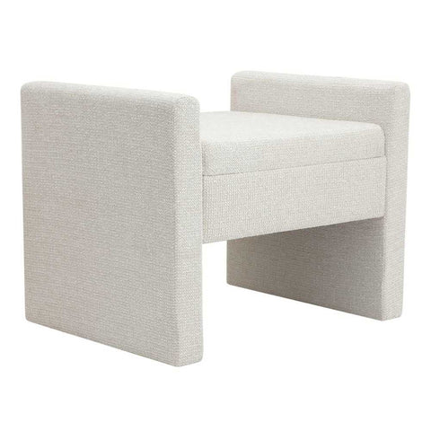 Brigitte Stool - Speckle Ecru - Ottomans and Stools - Eleganté