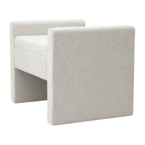 Brigitte Stool - Speckle Ecru - Ottomans and Stools - Eleganté