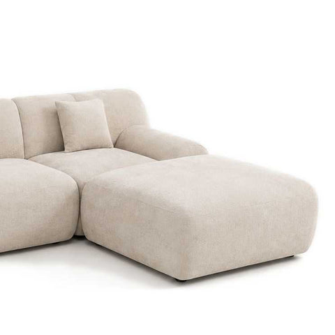 Freya Ottoman - Off White