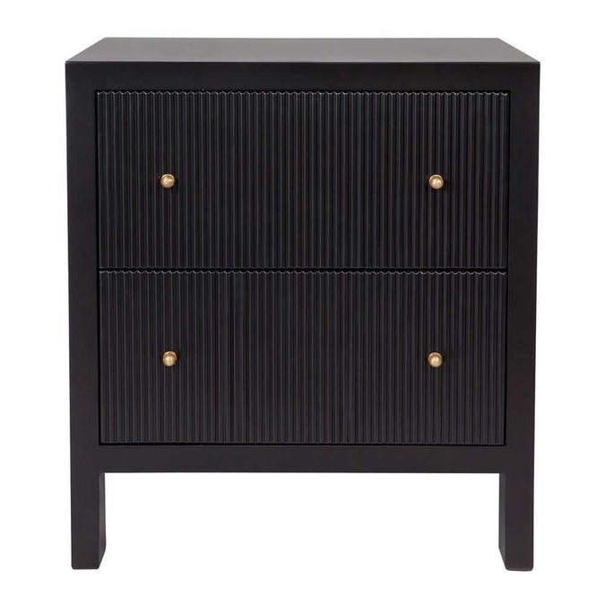 Ariana Bedside Table - Large Black