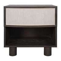 Bessie 55x56cm 1 Drawer Bedside Table - Oak - OUTLET NSW