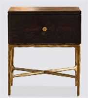 Heston 40x50cm Bedside Table - Black - OUTLET NSW