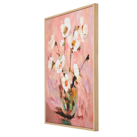 Faded Flora 80x100cm Canvas Painting - Canvas Paintings, Oils, Prints, Wall Art - Eleganté