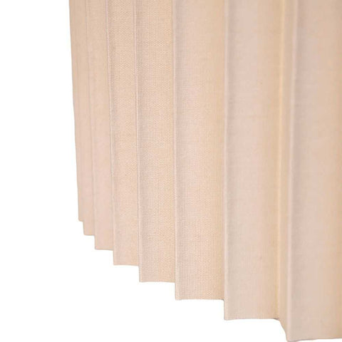 Nina Pleated Drum Shade - Medium Off White - Nina Pleated Drum Shade - Medium Off White - Eleganté