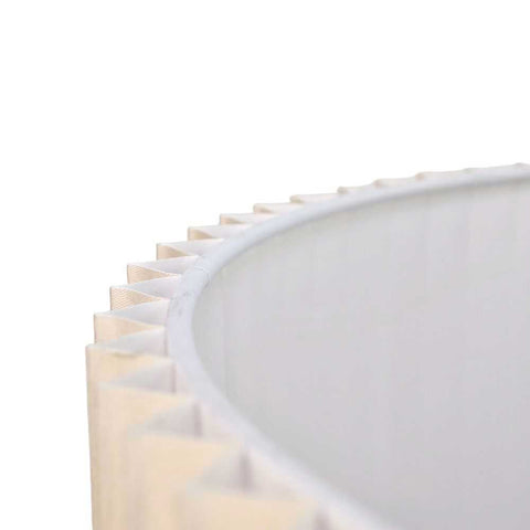 Nina Pleated Drum Shade - Medium Off White - Nina Pleated Drum Shade - Medium Off White - Eleganté