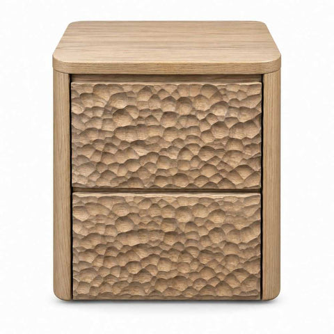 Mikki 60x60cm Bedside Table - Oak - OUTLET NSW - Mikki 60x60cm Bedside Table - Oak - OUTLET NSW - Eleganté