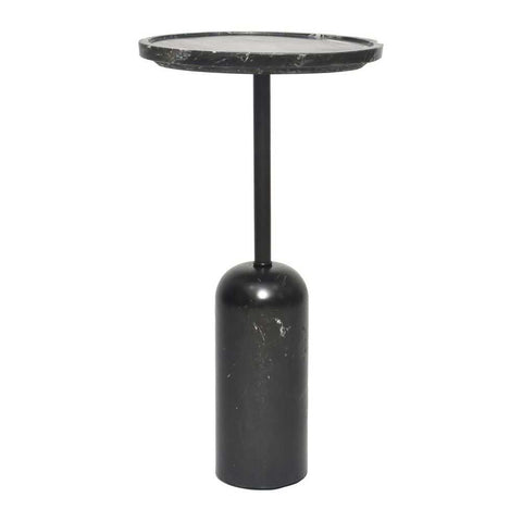 Solada Marble Cocktail Table - Large Black - Side Tables - Eleganté