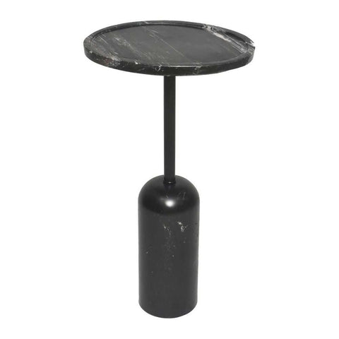 Solada Marble Cocktail Table - Large Black - Side Tables - Eleganté