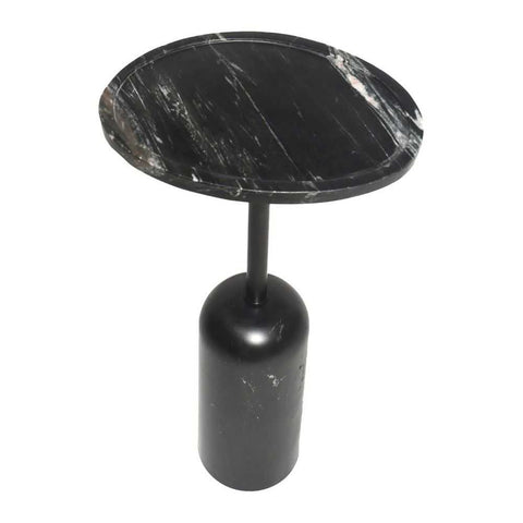 Solada Marble Cocktail Table - Large Black - Side Tables - Eleganté