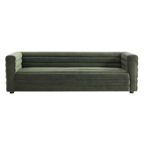 Colorado 3 Seater Sofa - Satin Moss Velvet - Colorado 3 Seater Sofa - Satin Moss Velvet - Eleganté