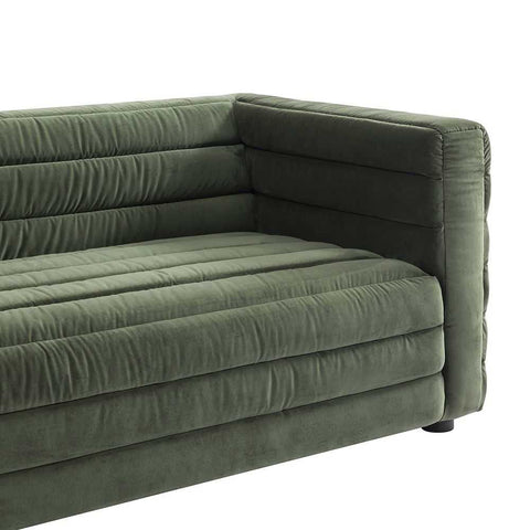 Colorado 3 Seater Sofa - Satin Moss Velvet - Colorado 3 Seater Sofa - Satin Moss Velvet - Eleganté