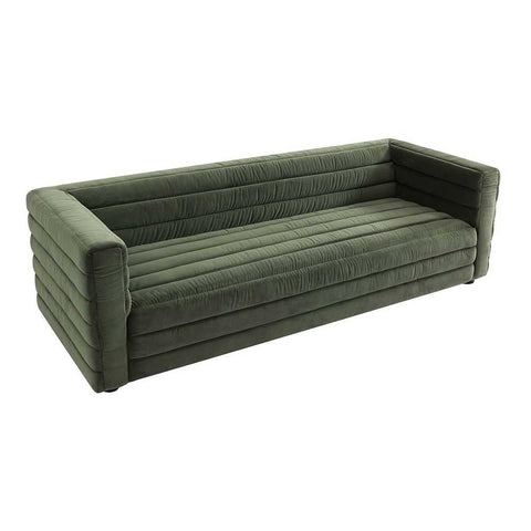 Colorado 3 Seater Sofa - Satin Moss Velvet - Colorado 3 Seater Sofa - Satin Moss Velvet - Eleganté