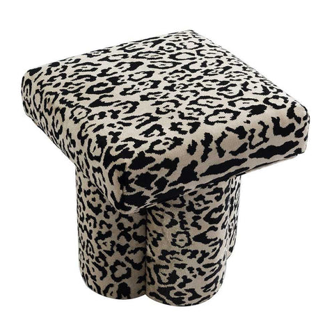 Ace Stool - Leopard Chenille *LIMITED EDITION* - Ottomans and Stools - Eleganté