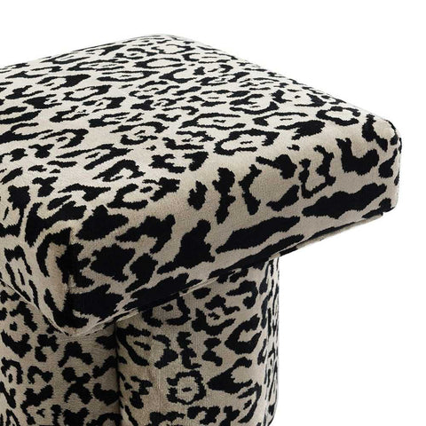 Ace Stool - Leopard Chenille *LIMITED EDITION* - Ottomans and Stools - Eleganté