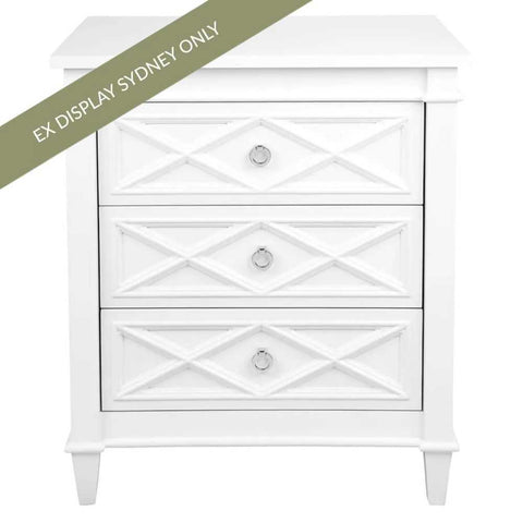 Plantation 71x83cm Bedside Table - OUTLET NSW