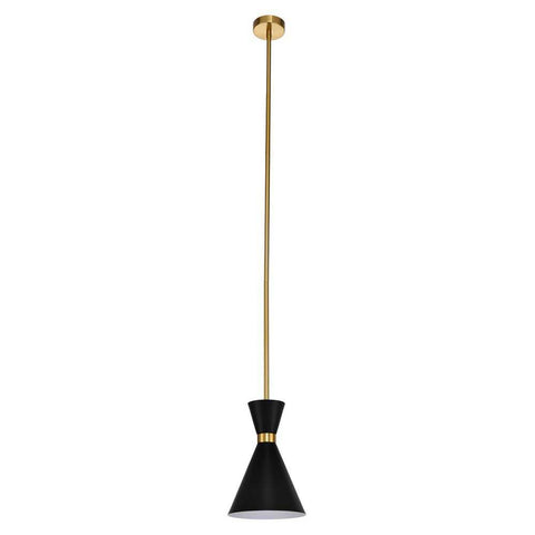 Oslo Pendant - Black w Brass - Oslo Pendant - Black w Brass - Eleganté