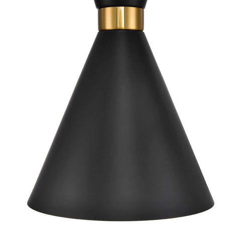 Oslo Pendant - Black w Brass - Oslo Pendant - Black w Brass - Eleganté