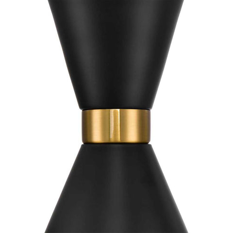 Oslo Pendant - Black w Brass - Oslo Pendant - Black w Brass - Eleganté
