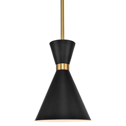 Oslo Pendant - Black w Brass - Oslo Pendant - Black w Brass - Eleganté