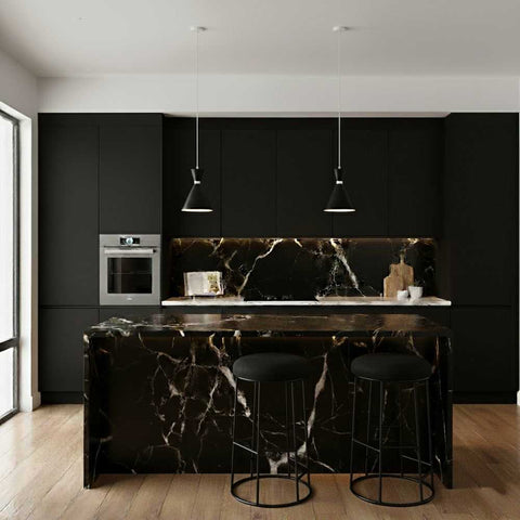 Oslo Pendant - Black w White - Oslo Pendant - Black w White - Eleganté
