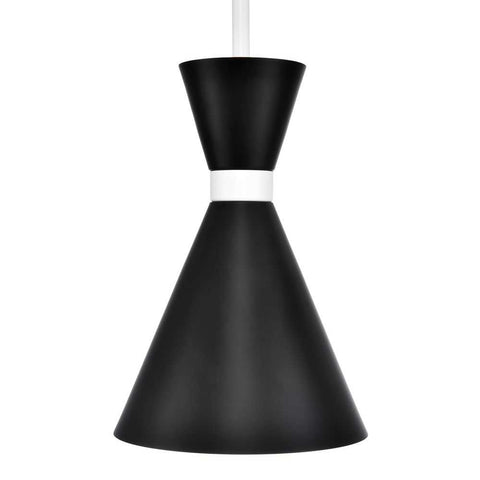 Oslo Pendant - Black w White - Oslo Pendant - Black w White - Eleganté