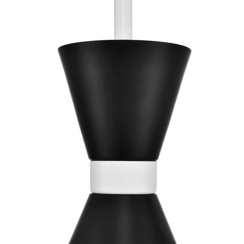 Oslo Pendant - Black w White - Oslo Pendant - Black w White - Eleganté