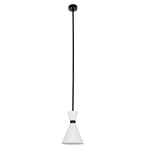 Oslo Pendant - White w Black - Oslo Pendant - White w Black - Eleganté