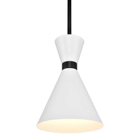 Oslo Pendant - White w Black - Oslo Pendant - White w Black - Eleganté