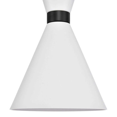 Oslo Pendant - White w Black - Oslo Pendant - White w Black - Eleganté