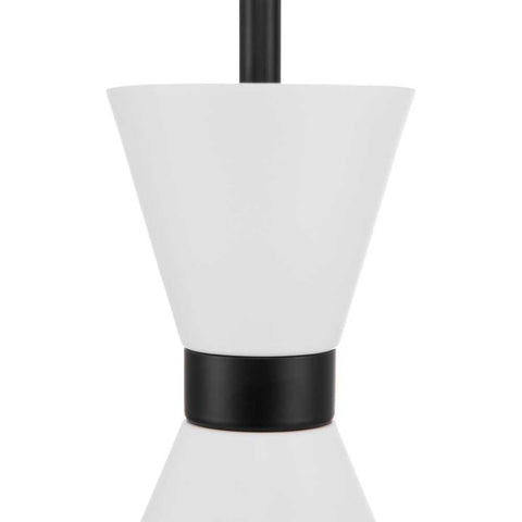 Oslo Pendant - White w Black - Oslo Pendant - White w Black - Eleganté