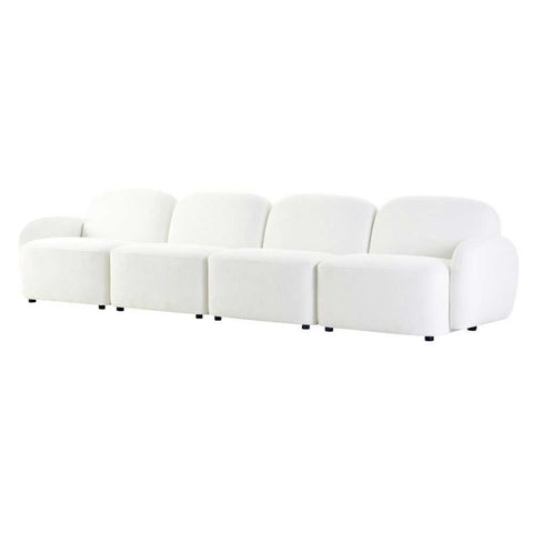 Ramona Modular 4 Seater Sofa - White - Ramona Modular 4 Seater Sofa - White - Eleganté