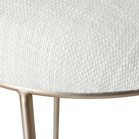 Aiden Gold Steel Bar Stool - Natural Linen - Kitchen and Bar Stools - Eleganté