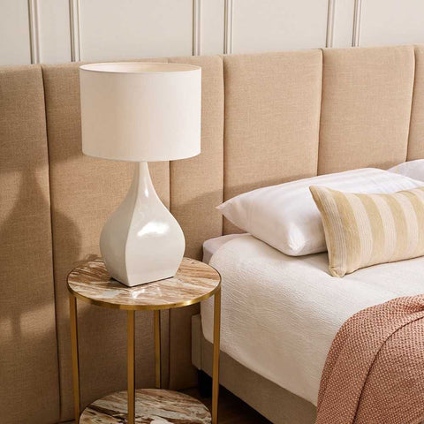 Sabrina Table Lamp - White - Sabrina Table Lamp - White - Eleganté